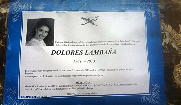 Posljednji ispraćaj Dolores Lambaše sutra u 16 sati na Kvanju