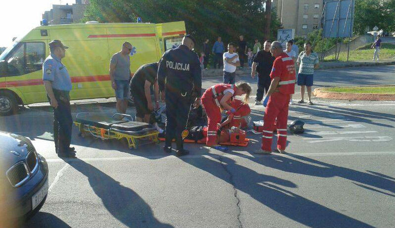 Prometna nesreća na Vidicima, motorist prevezen u bolnicu
