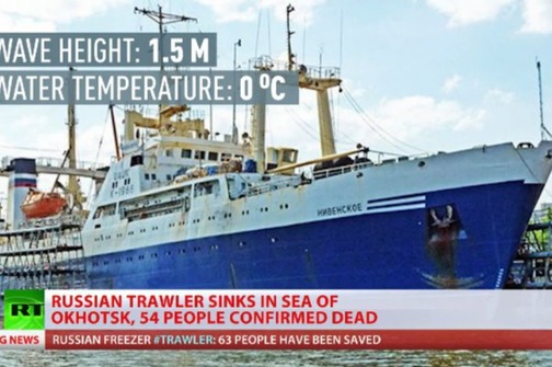 Potonuo ruski ribarski brod, poginulo 54 ljudi, 15 nestalih
