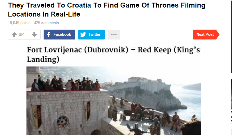 FOTO: Doputovali u Hrvatsku kako bi se fotografirali na lokacijama na kojima se snimala ‘Igra prijestolja’