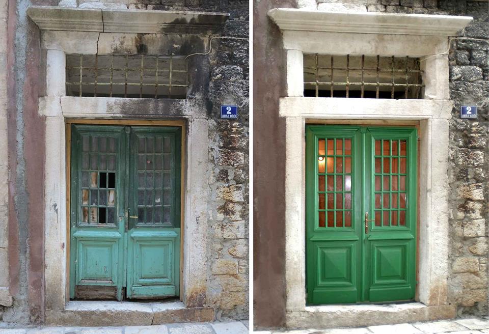 FOTO: PRIJE I POSLIJE:  Obnovljena vrata u staroj gradskoj jezgri