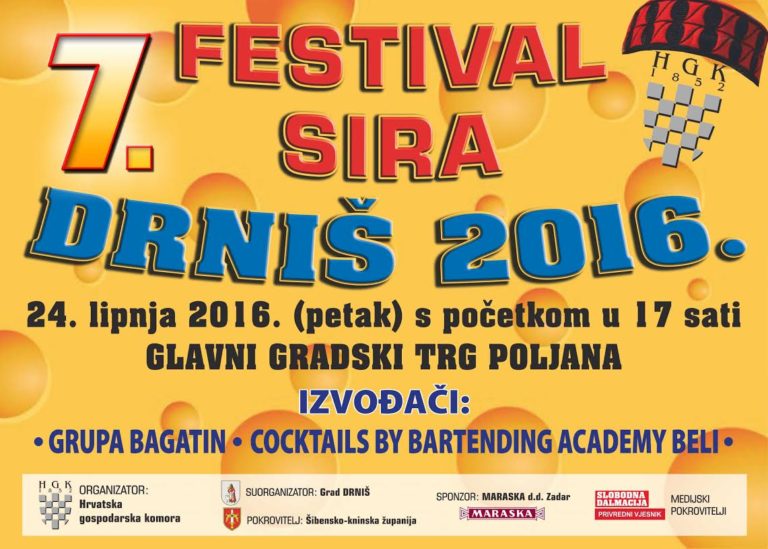 Sedmi Festival sira u Drnišu: Stiže preko 50 izlagača iz cijele Hrvatske