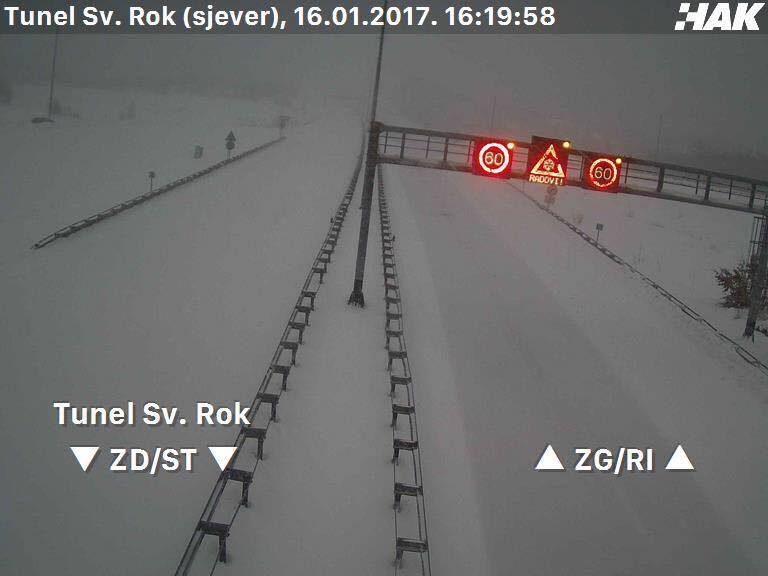 Snijeg i olujna bura prepolovili Hrvatsku: Zatvorena cesta od Udbine prema Kninu