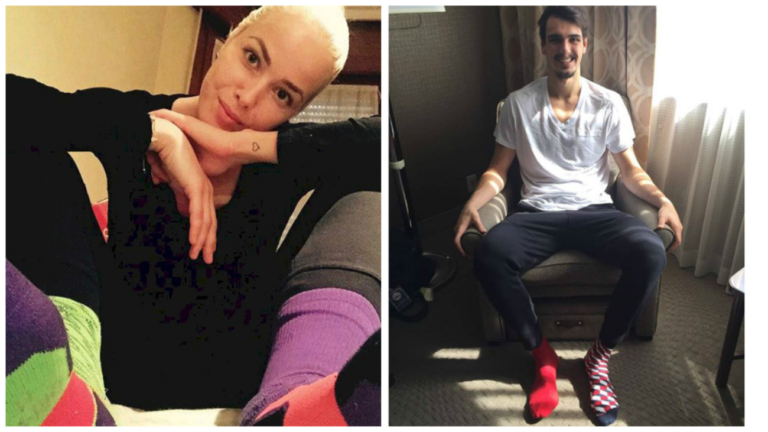 FOTO Dario Šarić i Antonija Sandrić šarenim čarapama obilježili Svjetski dan Down sindroma