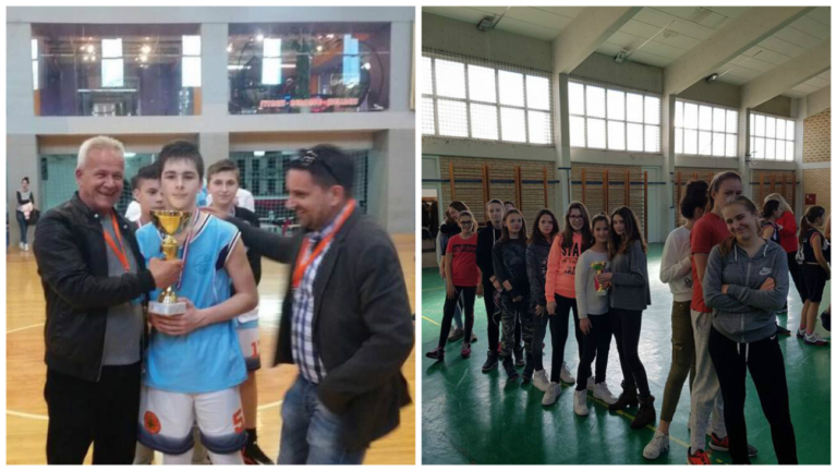 FOTO Drniški osnovci prvaci Dalmacije u košarci, kod djevojčica na tronu su Vodičanke!