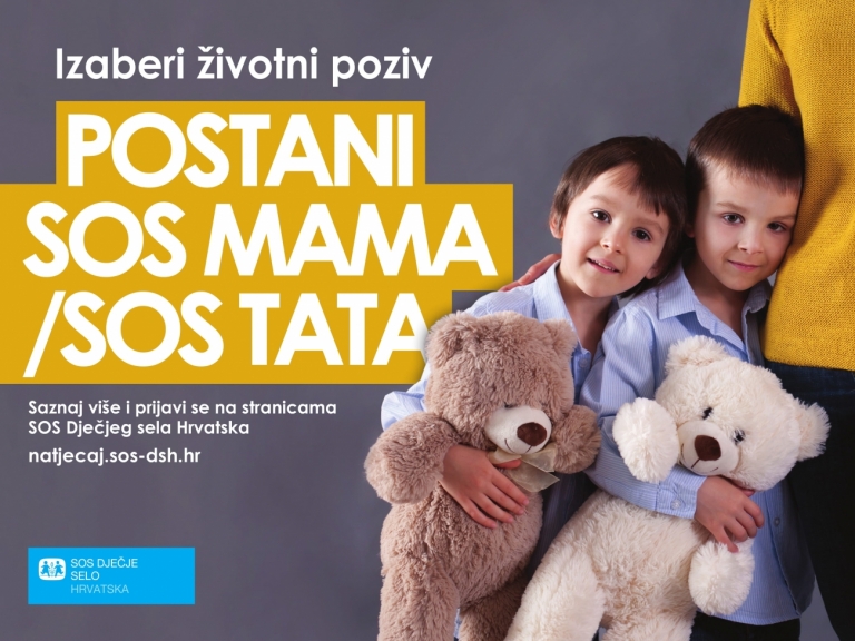 Prijavite se na natječaj za hrabre ljude velikog srca i postanite SOS mama ili SOS tata