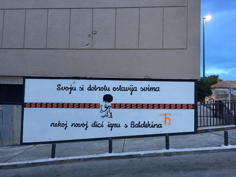 Draženov mural popravljen, DPH Šibenik i Torcida Šibenik ogradili se i osudili njegovo vandaliziranje